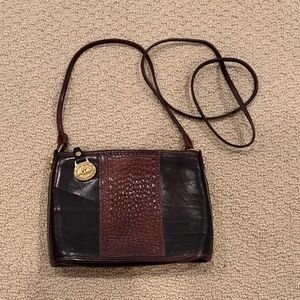 Brahmin brown and Black Crossbody Bag